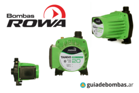 BOMBAS ELEVADORAS TANGO DE ROWA <br>compactas, silenciosas y confiables para elevar agua desde cisternas a tanques elevados