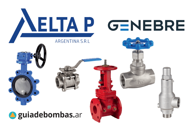 Válvulas Genebre para uso industrial disponibles en Delta P Argentina