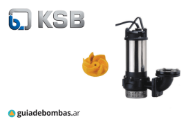 SUMERGIBLE CLOACAL KSB AMA SEWAGE<br>fluidos cloacales y desagotes seguros