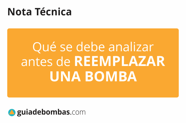 Qué se debe analizar antes de <br>REEMPLAZAR UNA BOMBA
