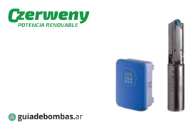 CZERWENY 3SP <br>Sumergible Ø 3” Solar Multietapas
