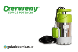 CZERWENY Q: bomba sumergible de alta presión para drenajes y elevación de agua